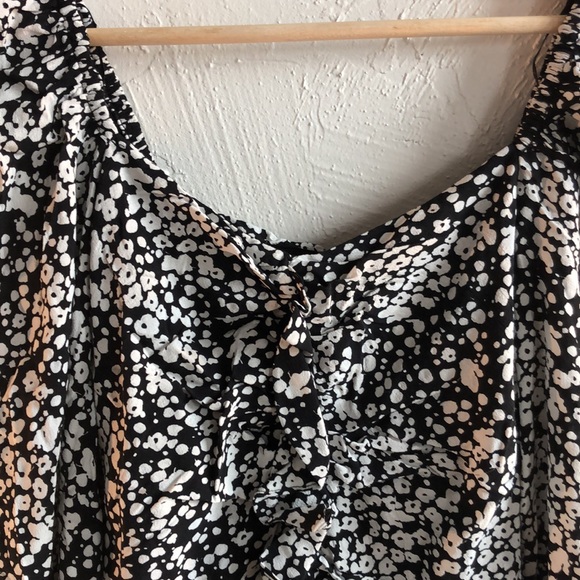 NEW Zara ✨Floral Puffed Sleeve Ruched Mini Dress - Picture 12 of 12